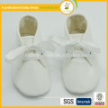 Venta al por mayor bautizo bautismo blanco bebe bebé prewalker zapatos